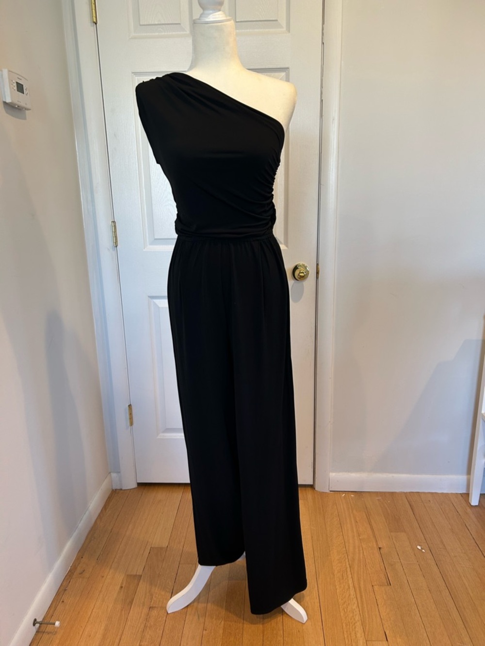 BCBG Women's Black Wide-Leg Jumpsuit Pants